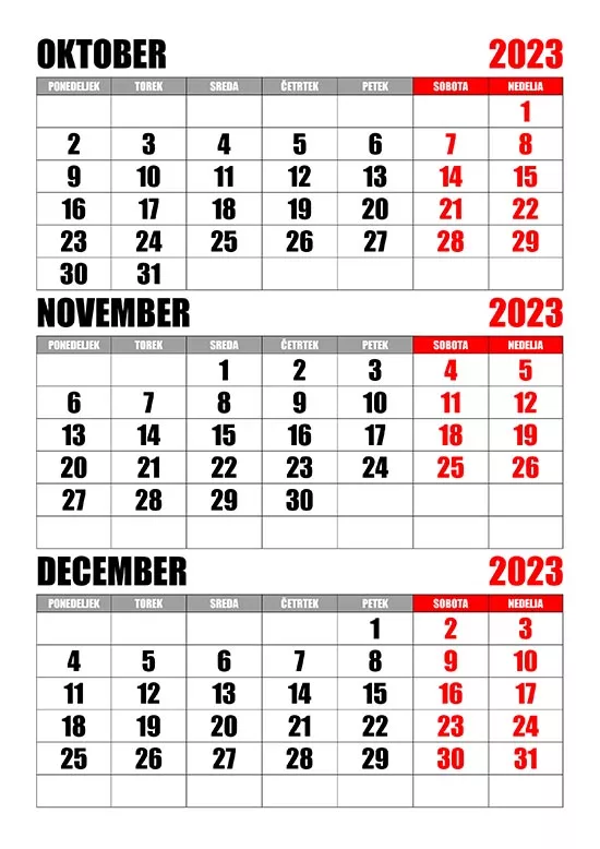 Koledar oktober, november, december 2023 koledarja-oktober-november-december-2023