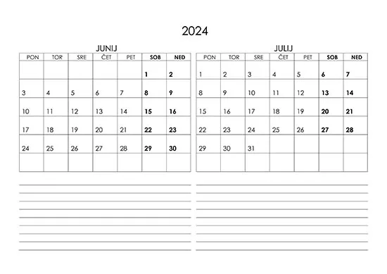 Koledar junij, julij 2024 koledarja-junij-julij-2024