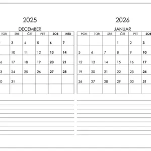 Koledar december 2025 in yanuar 2026 koledarja-december-2025-yanuar-2026