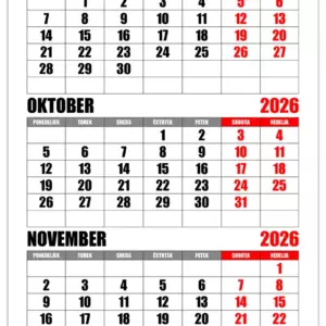 Koledar september, oktober, november 2026 koledarja-september-oktober-november-2026